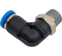 Фитинг цанговый угловой с наружной резьбой 1/8M для трубки диаметром 4 мм SHPI PL 04-R01