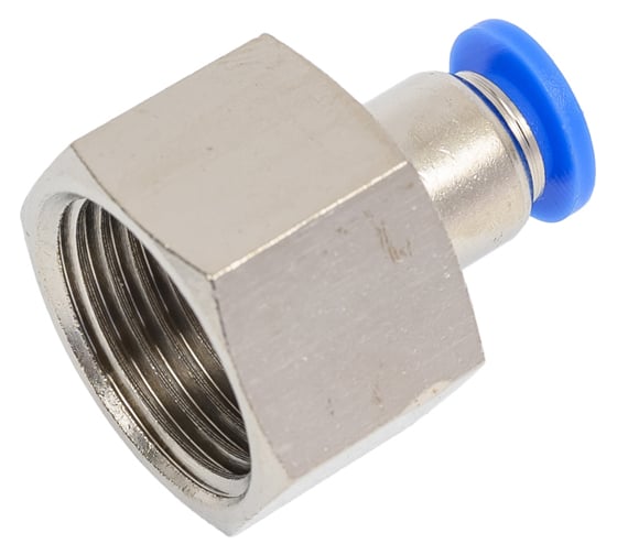 Фитинг цанговый прямой с внутренней резьбой 1/2F для трубки диаметром 6 мм SHPI PCF 06-R04 1