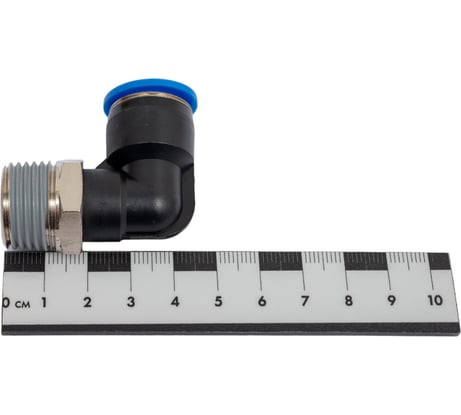 Фитинг цанговый угловой с наружной резьбой 1/2M для трубки диаметром 12 мм SHPI PL 12-R04