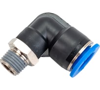 Фитинг цанговый угловой с наружной резьбой 1/4M для трубки диаметром 12 мм SHPI PL 12-R02