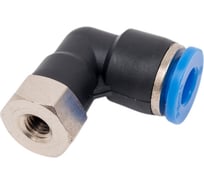 Фитинг цанговый угловой с внутренней резьбой M5x0.8 для трубки диаметром 6 мм SHPI PLF 06-M5