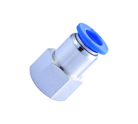 Фитинг цанговый прямой с внутренней резьбой 1/4F для трубки диаметром 12 мм SHPI PCF 12-R02