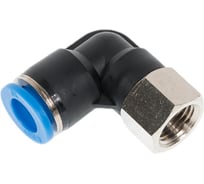 Фитинг цанговый угловой с внутренней резьбой 1/4F для трубки диаметром 10 мм SHPI PLF 10-R02