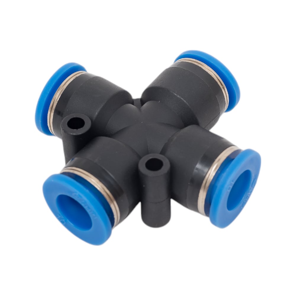 Фитинг цанговый крестообразный для соединения трубок диаметром 10 мм ...