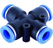 Фитинг цанговый крестообразный для соединения трубок диаметром 6 мм SHPI PZA 06