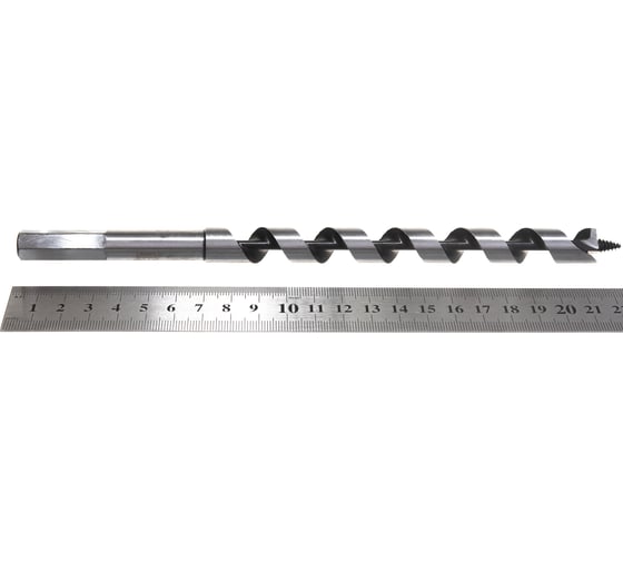 Сверло спиральное по дереву шестигранный хвостовик (14х230 мм) EKTO DW-003-1400-0230