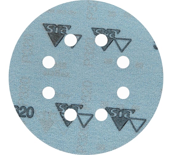 Круг шлифовальный на липучке siaflex 1948 (50 шт; 125 мм; 8 отверстий; P320) sia Abrasives sf50-125-8-320