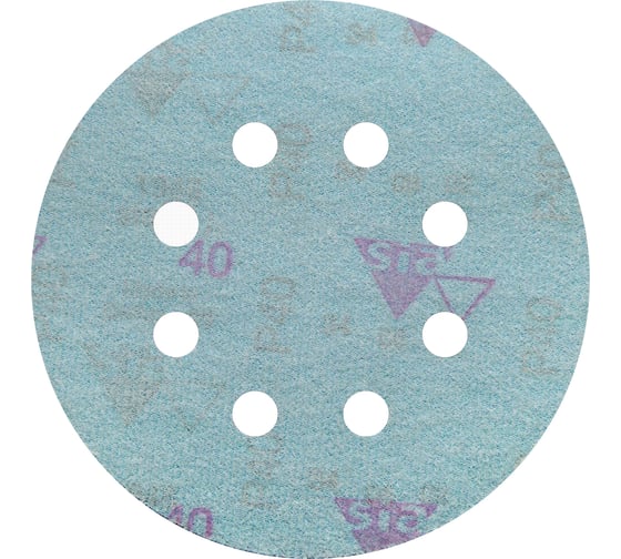 Круг шлифовальный на липучке siaflex 1948 (5+1 шт; 125 мм; 8 отверстий; P40) sia Abrasives sf6-125-8-040