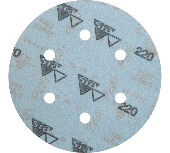 Круг шлифовальный на липучке siaflex 1948 (5+1 шт; 150 мм; 6 отверстий; P220) sia Abrasives sf6-150-6-220