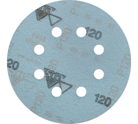 Круг шлифовальный на липучке siaflex 1948 (5+1 шт; 125 мм; 8 отверстий; P120) sia Abrasives sf6-125-8-120