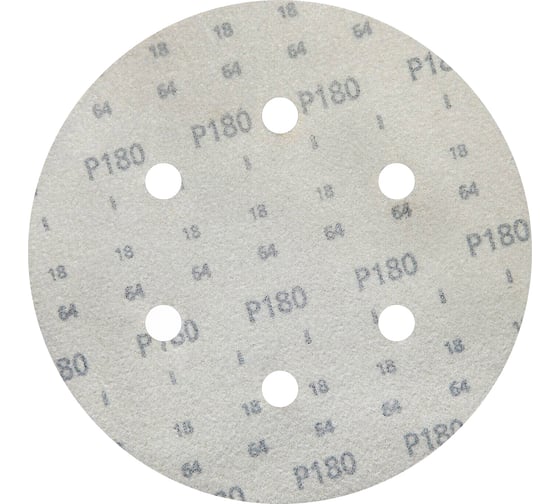 Круг шлифовальный на липучке siaone 1944 (5+1 шт; 150 мм; 6 отверстий; P180) sia Abrasives so6-150-6-180
