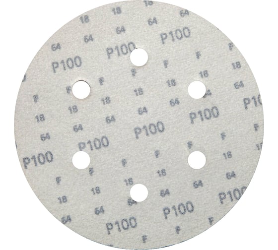 Круг шлифовальный на липучке siaone 1944 (5+1 шт; 150 мм; 6 отверстий; P100) sia Abrasives so6-150-6-100
