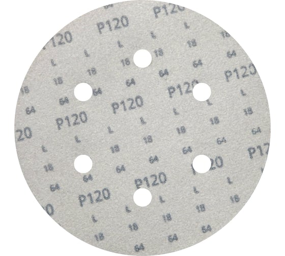 Круг шлифовальный на липучке siaone 1944 (5+1 шт; 150 мм; 6 отверстий; P120) sia Abrasives so6-150-6-120