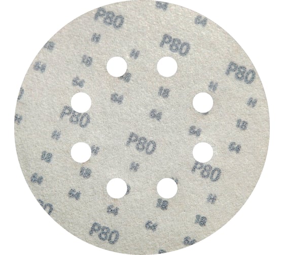 Круг шлифовальный на липучке siaone 1944 (5+1 шт; 125 мм; 8 отверстий; P80) sia Abrasives so6-125-8-080
