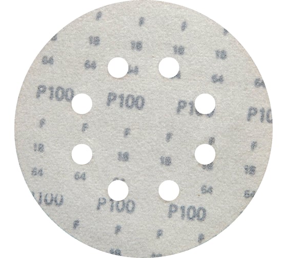 Круг шлифовальный на липучке siaone 1944 (5+1 шт; 125 мм; 8 отверстий; P100) sia Abrasives so6-125-8-100