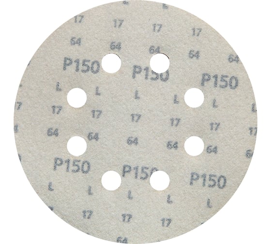 Круг шлифовальный на липучке siaone 1944 (50 шт; 125 мм; 8 отверстий; P150) sia Abrasives so50-125-8-150