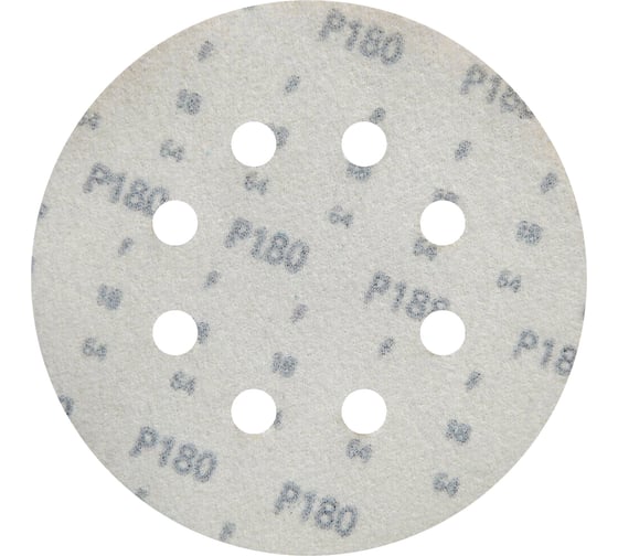 Круг шлифовальный на липучке siaone 1944 (50 шт; 125 мм; 8 отверстий; P180) sia Abrasives so50-125-8-180
