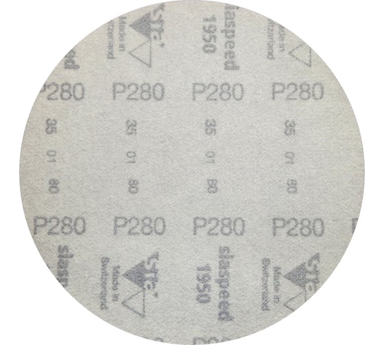 Круг шлифовальный на липучке siaspeed 1950 (5+1 шт; 150 мм; без отверстий; P280) sia Abrasives ss6-150-0-280