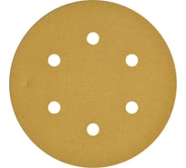 Круг шлифовальный на липучке PAPER GOLD (5 шт; 150 мм; 6 отверстий; P280) NAPOLEON npg5-150-6-280