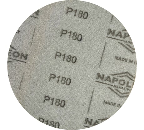 Круг шлифовальный на липучке PAPER GOLD (5 шт; 125 мм; без отверстий; P180) NAPOLEON npg5-125-0-180
