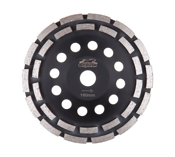 Алмазная чашка 180 мм, бетон, двурядная GEPARD GP0805-180 1