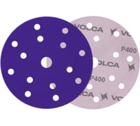 Диск абразивный AMETHYST керамика, 150 мм, 15 отверстий, P400, 50 шт VOLCA 74150150400