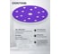 Диск абразивный AMETHYST керамика, 150 мм, 15 отверстий, P400, 50 шт VOLCA 74150150400 4