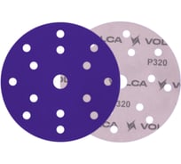 Диск абразивный AMETHYST керамика, 150 мм, 15 отверстий, P320, 50 шт VOLCA 74150150320