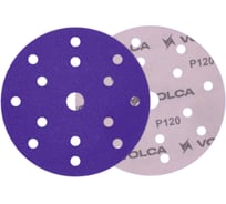 Диск абразивный AMETHYST керамика, 150 мм, 15 отверстий, P120, 50 шт VOLCA 74150150120