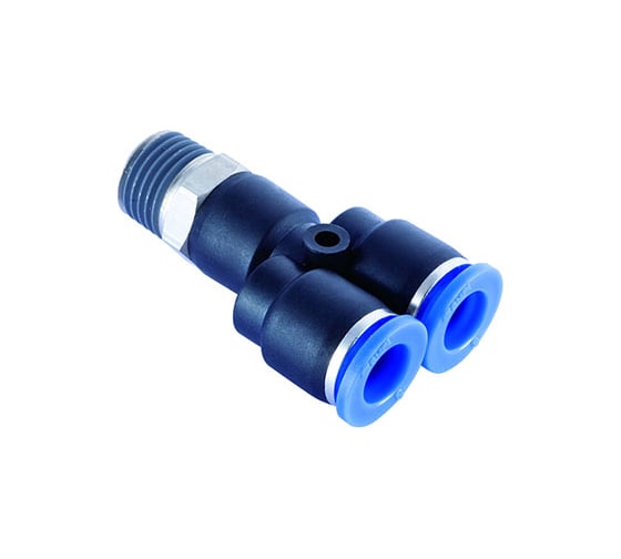 Тройник цанговый прямой с наружной резьбой (1/2M; 12 мм) SHPI PWT 12-R04 1