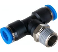 Тройник цанговый T-образный с наружной резьбой (8 мм; 1/4M) SHPI PT 08-R02