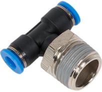 Тройник цанговый T-образный с наружной резьбой (6 мм; 1/2M) SHPI PT 06-R04