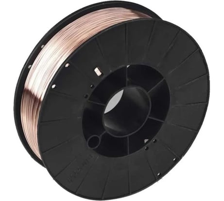 Проволока сварочная омедненная ER 70S-6 0.6 мм, катушка D100 1 кг SOLARIS WM-ER70S6-06010