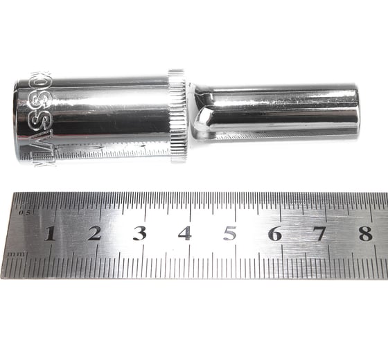 Головка торцевая глубокая 6-гранная (8 мм; 1/2DR) ROSSVIK SD061208