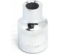 Головка торцевая глубокая 12-гранная (10 мм; 1/2DR) ROSSVIK SD121210
