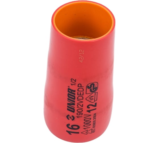 Головка торцевая шестигранная изолированная VDE (16 мм; 1/2"; 1000V) Unior 3838909215952 1