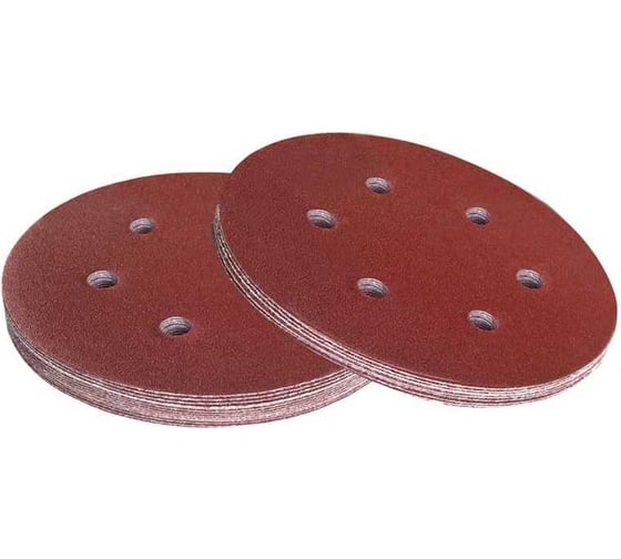 Шлифовальные круги 225 мм, 6 отверстий, Р400, 10 шт для жирафа Vitatools R-225-P400-10-6