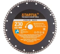 Алмазный круг универсальный 230x22 мм Turbo MASTER STARTUL ST5055-230