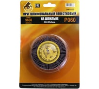 Круг шлифовальный лепестковый на шпильке (80х30х6 мм; P60) Русский Мастер РМ-53333