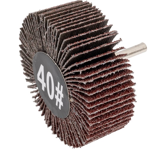 Круг шлифовальный лепестковый на шпильке (80х30х6 мм; P40) Русский Мастер РМ-53326 1