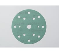 Шлифовальный круг  FILM L312T (100 шт, 150 мм, на липучке, 15 отверстий, зелёный, Р320) SUNMIGHT 53014