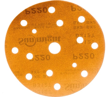 Круг шлифовальный на липучке GOLD B312T (100 шт; 150 мм; 15 отверстий; Р220) SUNMIGHT 44311