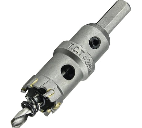 Коронка по металлу твердосплавная 22 мм усиленная HM/TCT Diamond Industrial DIDTCT22