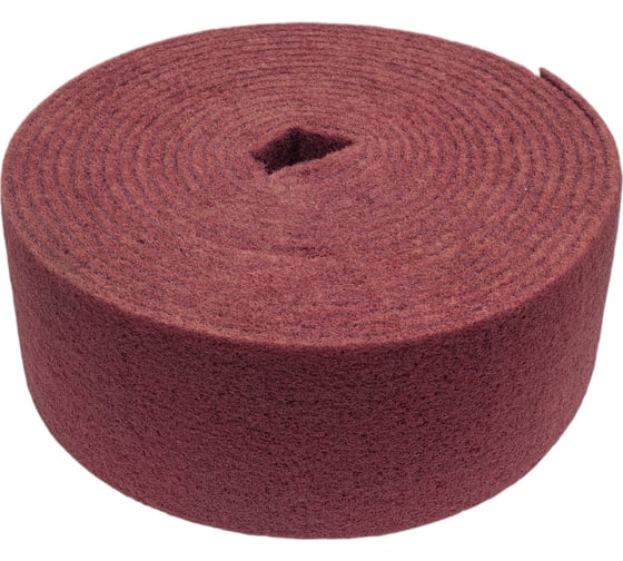 Материал шлифовальный бордовый на нетканой основе Tex в рулоне 115 мм, 10 м very fine Hanko Tex.115x10.veryfine