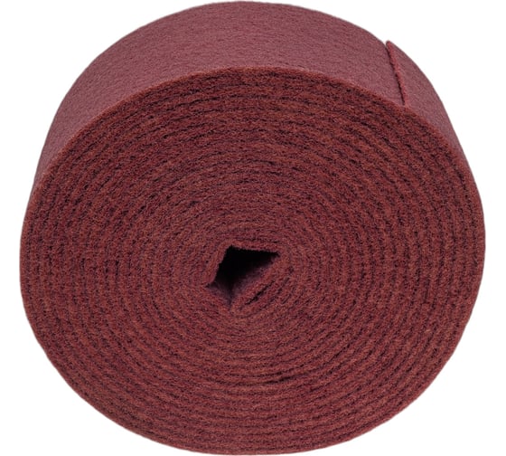 Материал шлифовальный бордовый на нетканой основе Tex в рулоне 115 мм, 10 м very fine Hanko Tex.115x10.veryfine