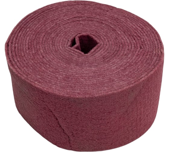 Материал шлифовальный бордовый на нетканой основе Flex в рулоне 115 мм, 10 м very fine Hanko Flex.115x10.veryfine