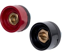 Набор панельных розеток 10-25 мм (2 шт) красная и черная (класс В) энаргит П10-25-2-B-RB