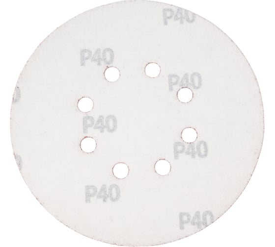 Круг абразивный перфорированный 8 отверстий, 150 мм, P40, 5 шт MD-STARS 5KAS1508P40