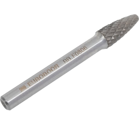 Борфреза твердосплавная тип F (8х20 мм; хв-к 6 мм) Euroboor RB.F0806