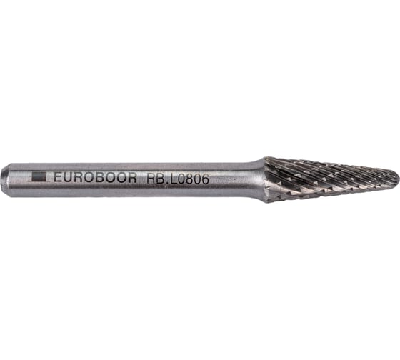 Борфреза твердосплавная тип L (8х22 мм; хв-к 6 мм) Euroboor RB.L0806 1